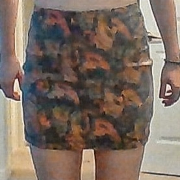 Free People Modern Femme Printed Mini Skirt - Picture 1 of 3